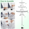 AISITIN 3 Tiered Bird Bath with 5.5W Solar Pump, DIY Solar Pump Detachable and Suitable for Hummingbird Bird Bath, Garden Decoration, Outdoor Bird Feeder