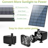 AISITIN 3.5W Solar Bird Bath Fountain Set, Upgraded DIY Solar Fountain Detachable for Bird Bath, Water Basin, Garden, Patio, Pool, Outdoor