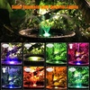 AISITIN 3.5W Solar Fountain with Lights, 1500mAh Battery Backup & 6 Nozzles | Floating LED Solar Fountain Pump for Bird Baths, Fish Tanks, Ponds, Pools and Garden Decor