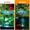 AISITIN 3.5W Solar Fountain with Lights, 1500mAh Battery Backup & 6 Nozzles | Floating LED Solar Fountain Pump for Bird Baths, Fish Tanks, Ponds, Pools and Garden Decor