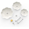 AISITIN 3-Tier Bird Bath with 3.5 W Detachable Solar Fountain Pump for DIY Pond Suitable for Bird Baths, Garden Decoration, Bird Feeder Outdoor