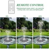 AISITIN 6.5W Solar Fountain with LED Colorful Lights & 3000mAh Battery, Remote Control Solar Bird Bath Fountain with 10 Nozzle and Bracket, Solar Water Fountain Pump for Garden, Pond and Outdoor