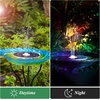 AISITIN 6.5W Solar Fountain with LED Colorful Lights & 3000mAh Battery, Remote Control Solar Bird Bath Fountain with 10 Nozzle and Bracket, Solar Water Fountain Pump for Garden, Pond and Outdoor