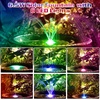 AISITIN 6.5W Solar Fountain with LED Colorful Lights & 3000mAh Battery, Solar Bird Bath Fountain Pump with Fixed Bracket and Multiple Nozzle, Solar Water Fountain Pump for Garden, Pond and Outdoor