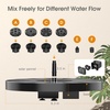 AISITIN Bird Bath Outdoor, Polyresin Lightweight Birdbath for Garden with 2.5W Solar Fountain, Used in Outside, Patio, Pond