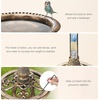 AISITIN Bird Bath Outdoor, Polyresin Lightweight Birdbath for Garden with 2.5W Solar Fountain, Used in Outside, Patio, Pond