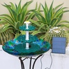 AISITIN DIY 3 Tiered Bird Bath with 3.5W Solar Water Pump | Solar Fountain Detachable and Suitable for Bird Bath, Garden Decoration, Outdoor Bird Feeder