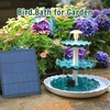 AISITIN DIY 3 Tiered Bird Bath with 3.5W Solar Water Pump | Solar Fountain Detachable and Suitable for Bird Bath, Garden Decoration, Outdoor Bird Feeder