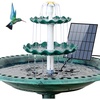 AISITIN DIY 3 Tiered Bird Bath with 3.5W Solar Water Pump | Solar Fountain Detachable and Suitable for Bird Bath, Garden Decoration, Outdoor Bird Feeder