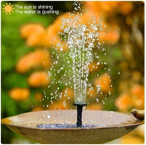 image:imageAISITIN 35W Solar Fountain with 6 Nozzles amp 4 Fixer Solar Water Fountain for Bird Baths Garden Decoration Swimming Pool Ponds Fish Tank and Aquarium35W