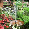 AISITIN 2.5W DIY Solar Fountain Pump with 6 Nozzles & 4ft Flexible Hose | Solar Water Pump for Bird Baths, Garden Ponds, Fish Tanks, and Patio Water Features – Quick Setup(2.5W (1 Pack))