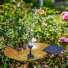 AISITIN 2.5W DIY Solar Fountain Pump with 6 Nozzles & 4ft Flexible Hose | Solar Water Pump for Bird Baths, Garden Ponds, Fish Tanks, and Patio Water Features – Quick Setup(1.5W (2 Pack))