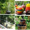 AISITIN 2.5W DIY Solar Fountain Pump with 6 Nozzles & 4ft Flexible Hose | Solar Water Pump for Bird Baths, Garden Ponds, Fish Tanks, and Patio Water Features – Quick Setup(1.5W (1 Pack))