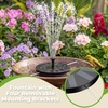 AISITIN 2.5W Solar Fountain for Bird Bath with 6 Nozzles, 2 Pack | Solar Bird Bath Fountain, 6.7″ Solar Powered Water Fountain for Garden, Ponds, Pool, Fish Tank, Outdoor and Aquarium(Black 02)