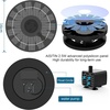AISITIN 2.5W Solar Fountain for Bird Bath with 6 Nozzles, 2 Pack | Solar Bird Bath Fountain, 6.7″ Solar Powered Water Fountain for Garden, Ponds, Pool, Fish Tank, Outdoor and Aquarium(Black)