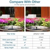 AISITIN 2.5W Solar Fountain for Bird Bath with 6 Nozzles, 2 Pack | Solar Bird Bath Fountain, 6.7″ Solar Powered Water Fountain for Garden, Ponds, Pool, Fish Tank, Outdoor and Aquarium(Black 01)