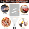AISITIN 35Pcs BBQ Grill Grilling Accessories Tools Set, Premium Barbecue Tool Set with Thermometer, Steel Fork, Stainless Steel Tongs and Spatula, Meat Injector, Grill Mat, BBQ Tools for Grill Outdoor