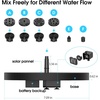 AISITIN 3.5W Solar Fountain Pump for Bird Bath Separated Design & 8 Nozzles | 3 Anti-Drift Brackets, Attracting Birds, Upgrade Filter, Floating DIY Solar Bird Bath Fountain for Garden Fish Tank Pond Yard(Black03)