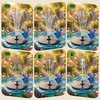AISITIN 3.5W Solar Fountain Pump for Bird Bath Separated Design & 8 Nozzles | 3 Anti-Drift Brackets, Attracting Birds, Upgrade Filter, Floating DIY Solar Bird Bath Fountain for Garden Fish Tank Pond Yard(Black02)