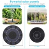 AISITIN 3.5W Solar Fountain Pump for Bird Bath Separated Design & 8 Nozzles | 3 Anti-Drift Brackets, Attracting Birds, Upgrade Filter, Floating DIY Solar Bird Bath Fountain for Garden Fish Tank Pond Yard(Black03)
