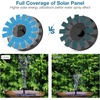 AISITIN 3.5W Solar Fountain with 6 Nozzles & 4 Fixer | Solar Water Fountain for Bird Baths, Garden Decoration, Swimming Pool, Ponds, Fish Tank and Aquarium(3.5W)