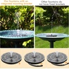 AISITIN 3.5W Solar Fountain with Colorful LED Lights & 3000mAh Battery, Solar Bird Bath Fountain Pump with Multiple Nozzle, Solar Water Fountain Pump for Garden, Ponds, Fish Tank and Outdoor
