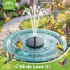 AISITIN Solar Fountain Pump with 6 Nozzles & 4 Fixer | Solar Powered Floating Water Fountain Pump for Bird Bath, Pond, Pool, Garden, Fish Tank and Outdoor(2)
