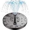 AISITIN 2.5W Solar Fountain for Bird Bath with 6 Nozzles, 2 Pack | Solar Bird Bath Fountain, 6.7″ Solar Powered Water Fountain for Garden, Ponds, Pool, Fish Tank, Outdoor and Aquarium(Black)