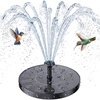 AISITIN Solar Fountain Pump with 6 Nozzles & 4 Fixer | Solar Powered Floating Water Fountain Pump for Bird Bath, Pond, Pool, Garden, Fish Tank and Outdoor(1)