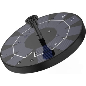 AISITIN 3.5W Solar Fountain Pump for Bird Bath Separated Design & 8 Nozzles | 3 Anti-Drift Brackets, Attracting Birds, Upgrade Filter, Floating DIY Solar Bird Bath Fountain for Garden Fish Tank Pond Yard(Black03)